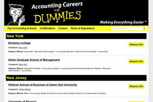 Listings page for ASD's partnership with For Dummies